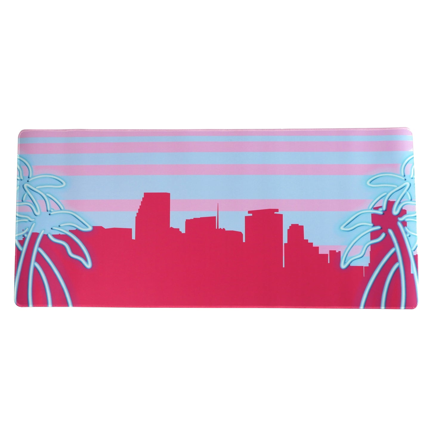 A Miami Skyline desk mat.