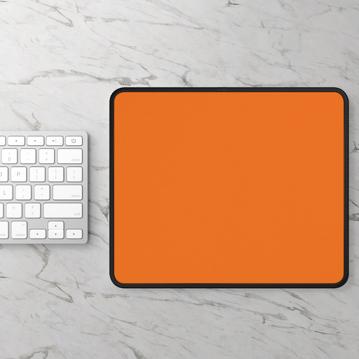 Orange Gaming Mouse Pad - Desk Cookies