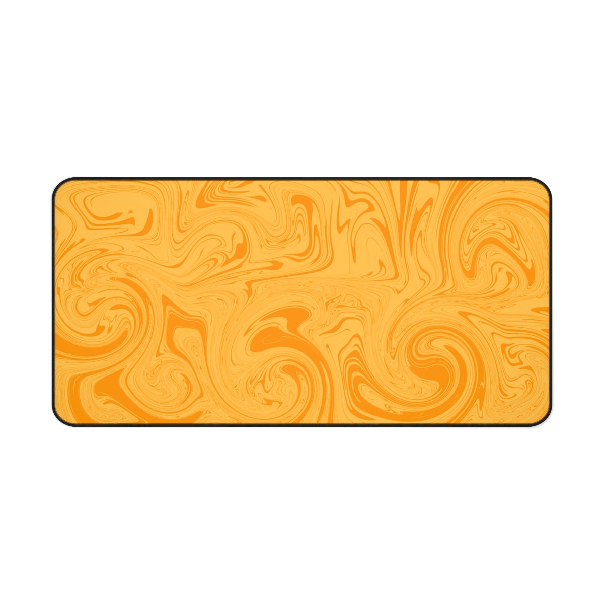 Orange Swirl Desk Mat - Desk Cookies