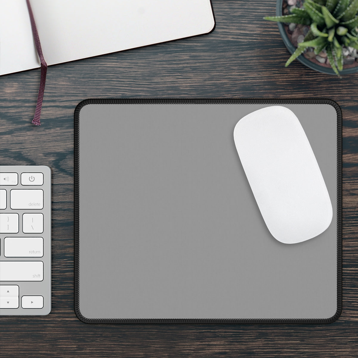 Gray Gaming Mouse Pad - Desk Cookies
