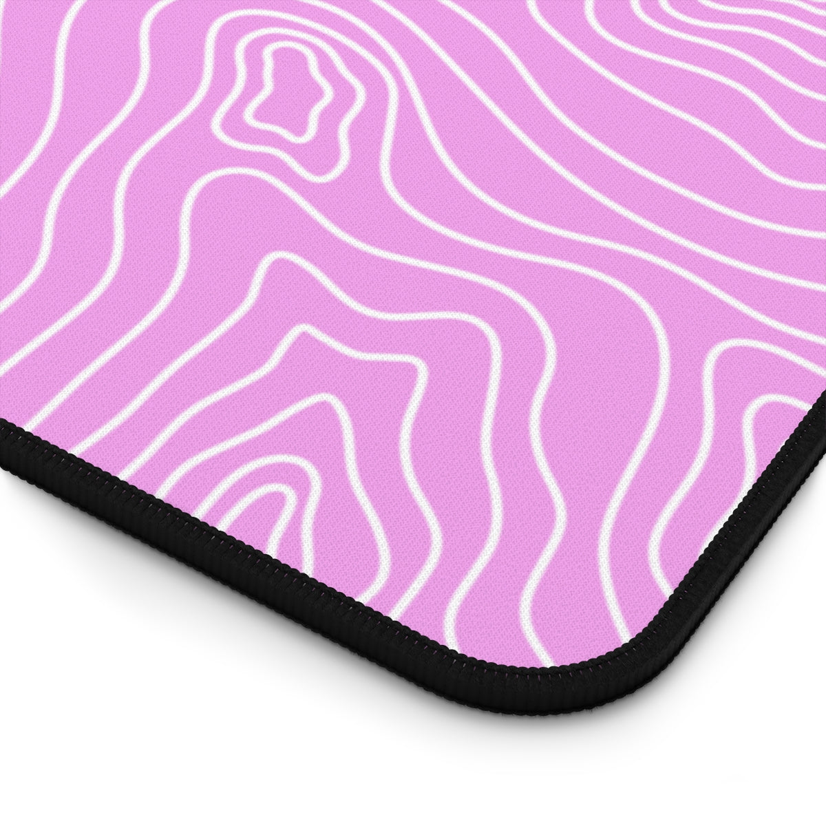Pink Topographic Desk Mat - Desk Cookies