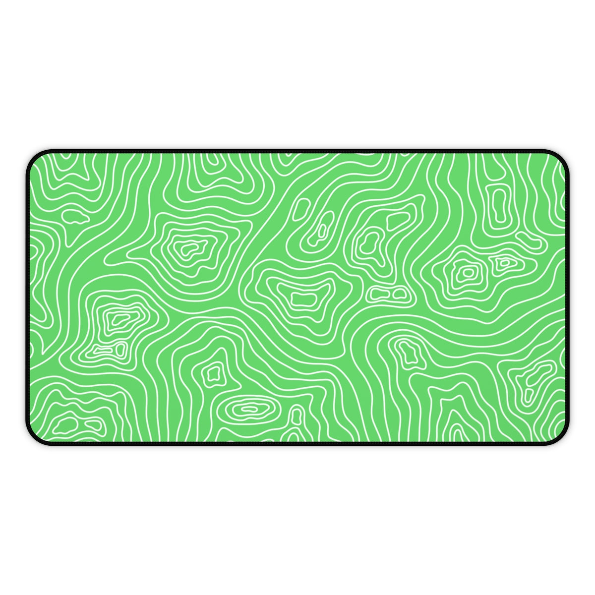 Green Topographic Desk Mat - Desk Cookies