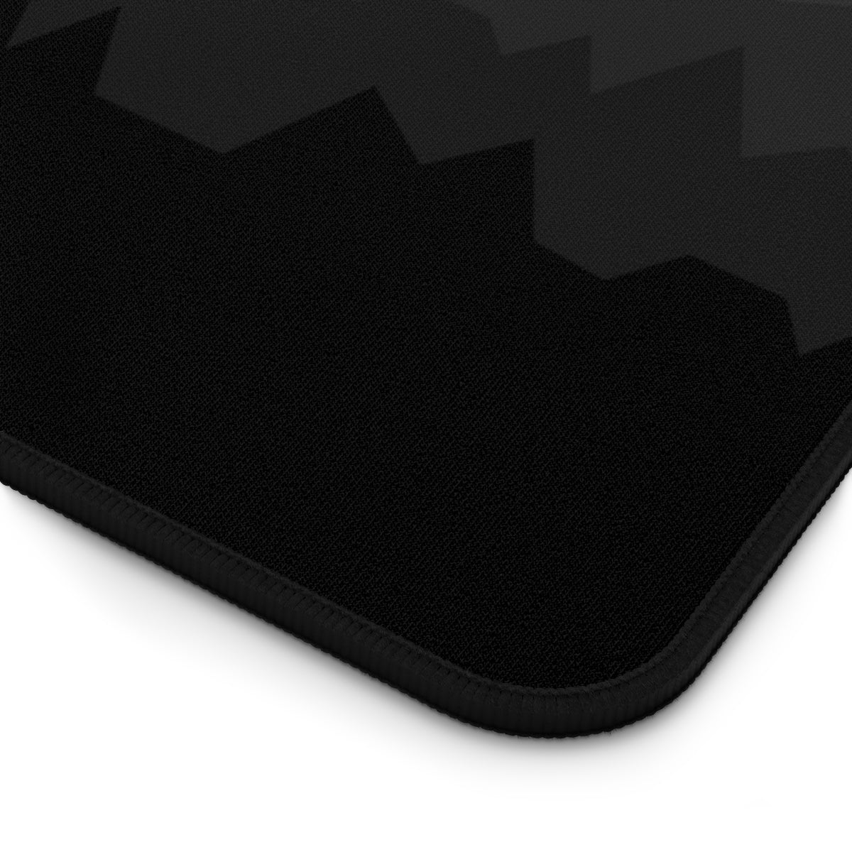 Black & Red Abstract Mountains Desk Mat - Desk Cookies