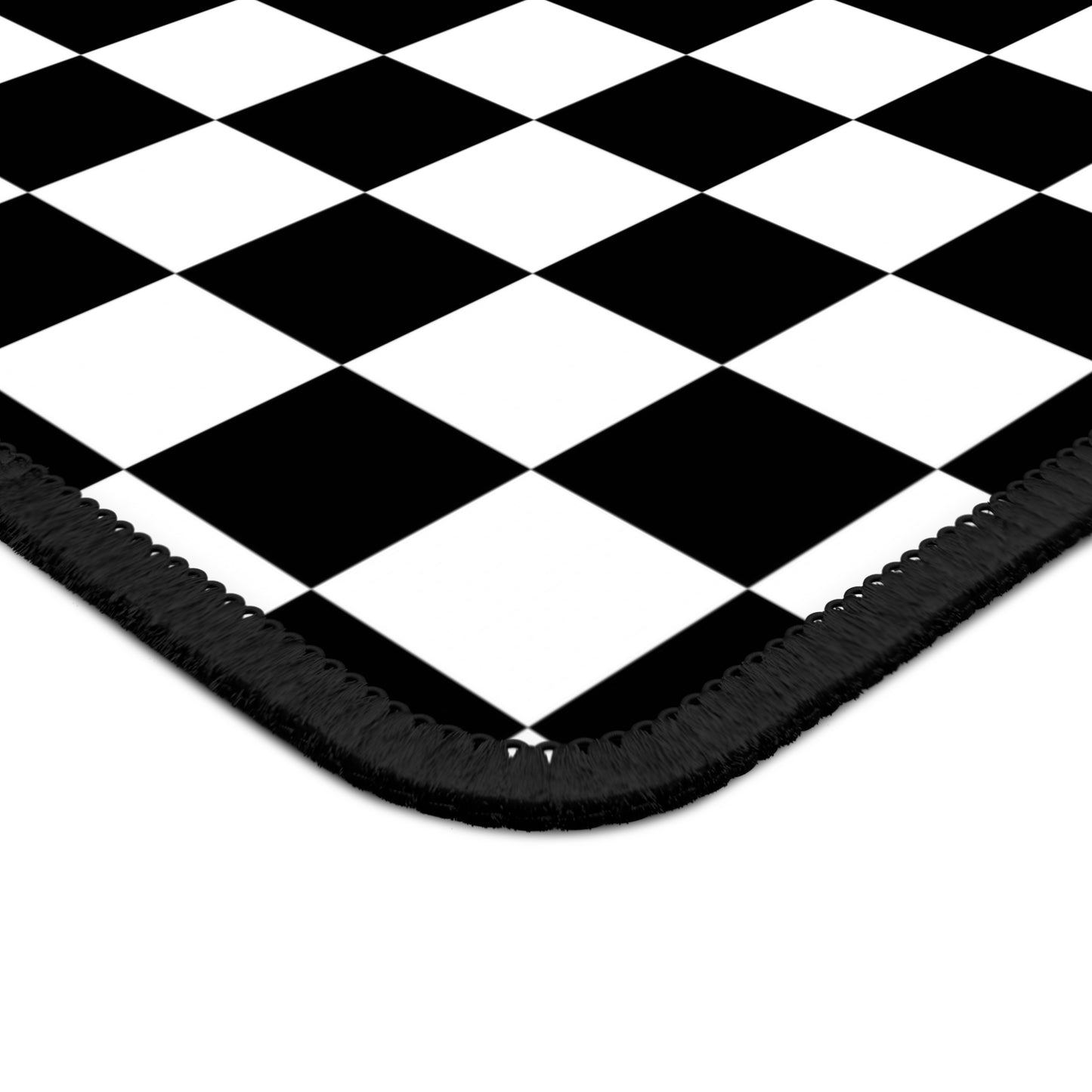 Black & White Checkered Gaming Mouse Pad - Desk Cookies
