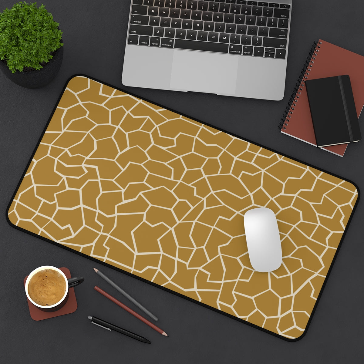 Giraffe Pattern Desk Mat - Desk Cookies