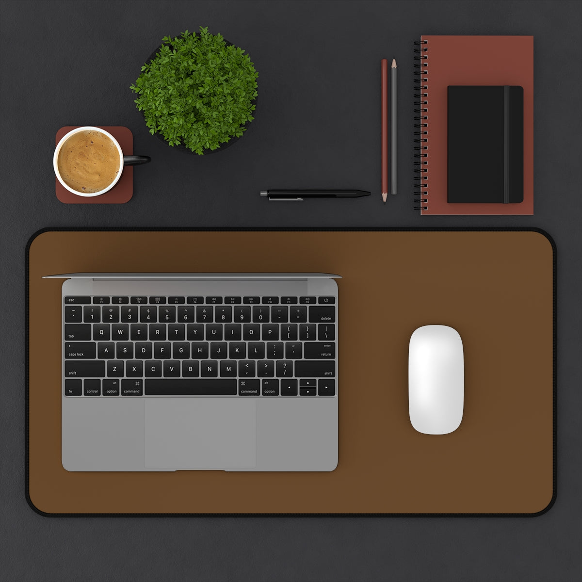 Brown Desk Mat - Desk Cookies