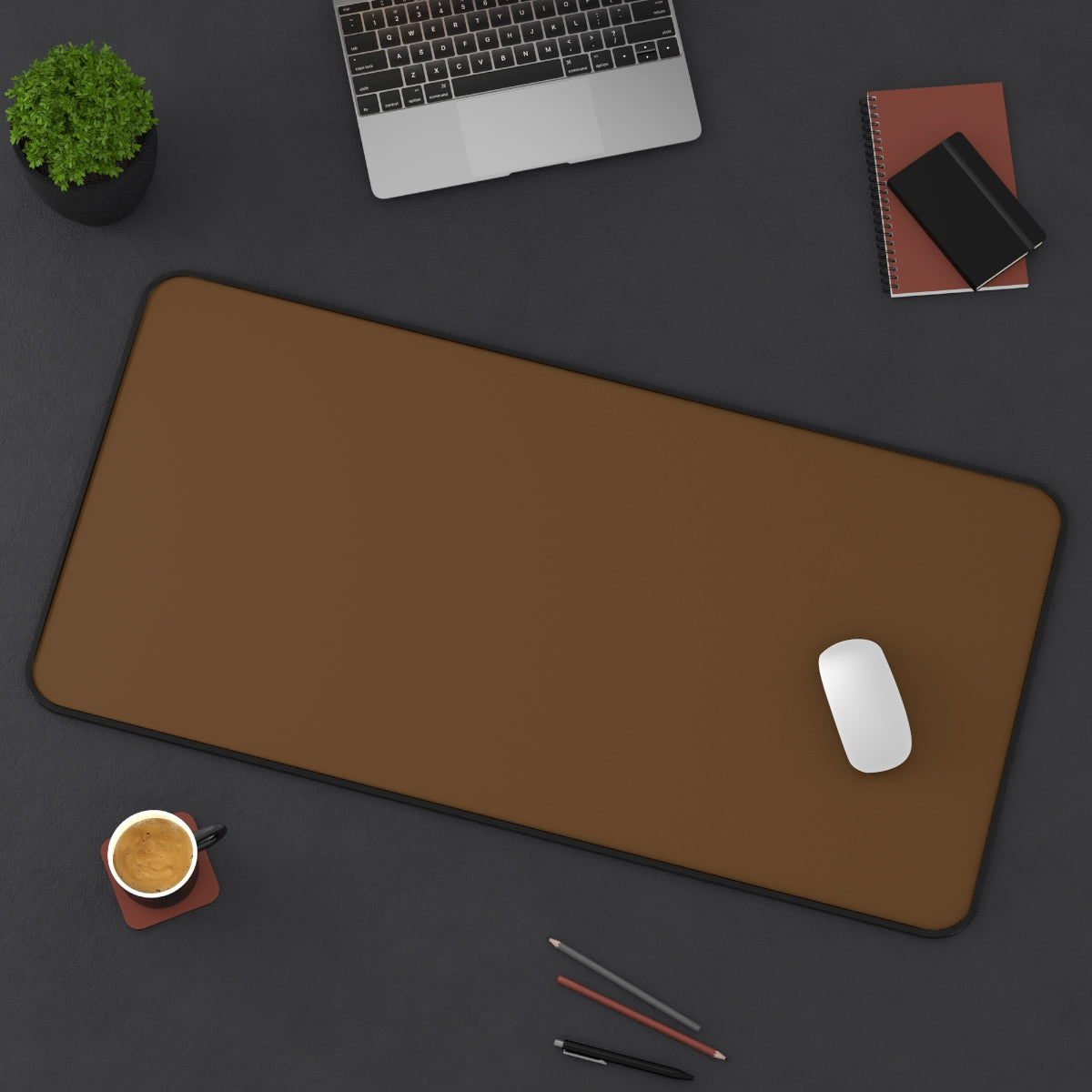 Brown Desk Mat - Desk Cookies