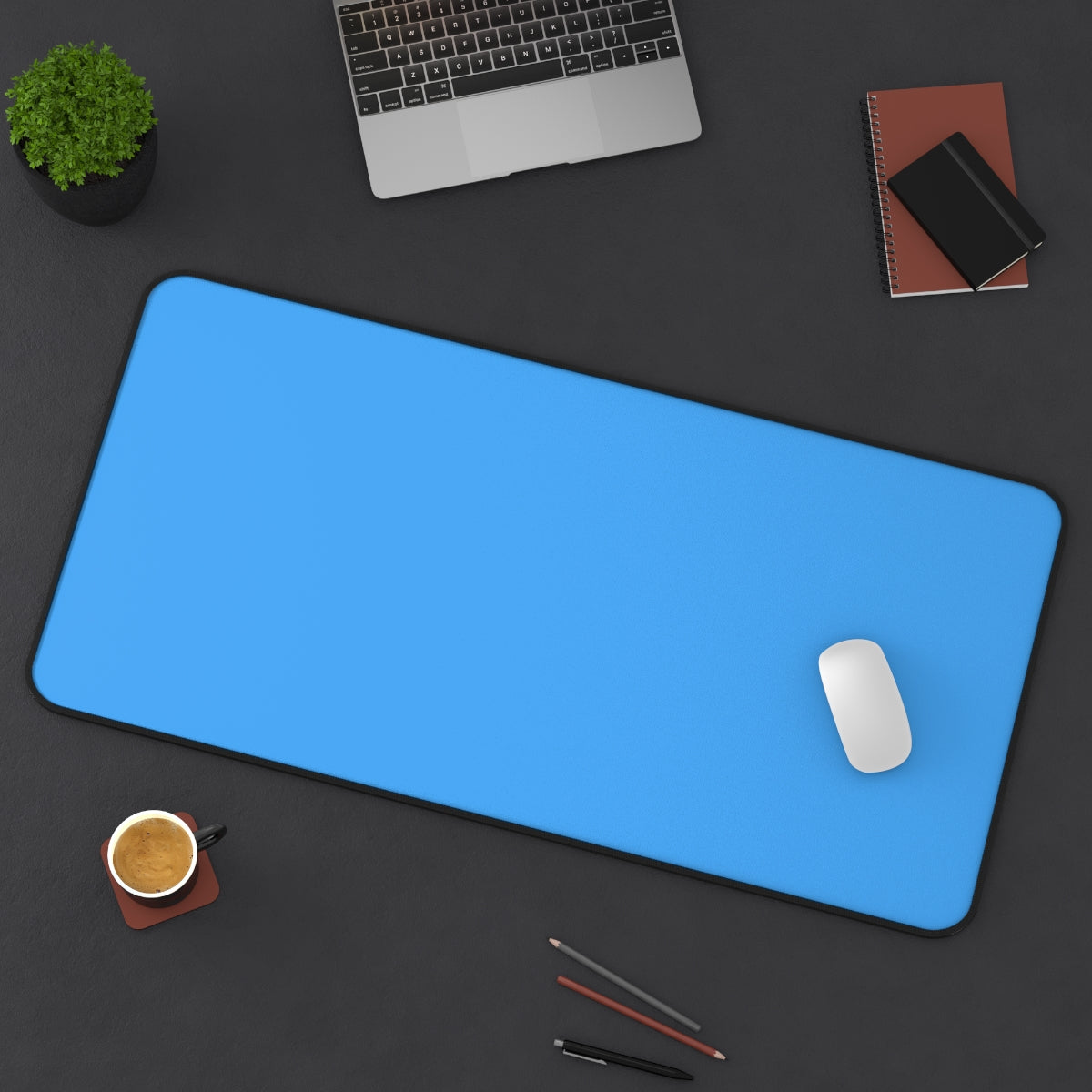 Blue Desk Mat - Desk Cookies
