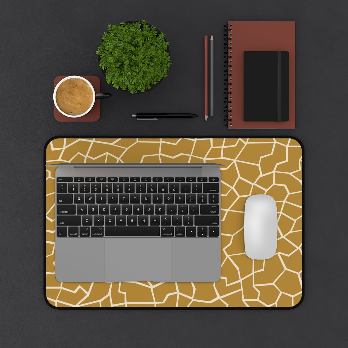 Giraffe Pattern Desk Mat - Desk Cookies