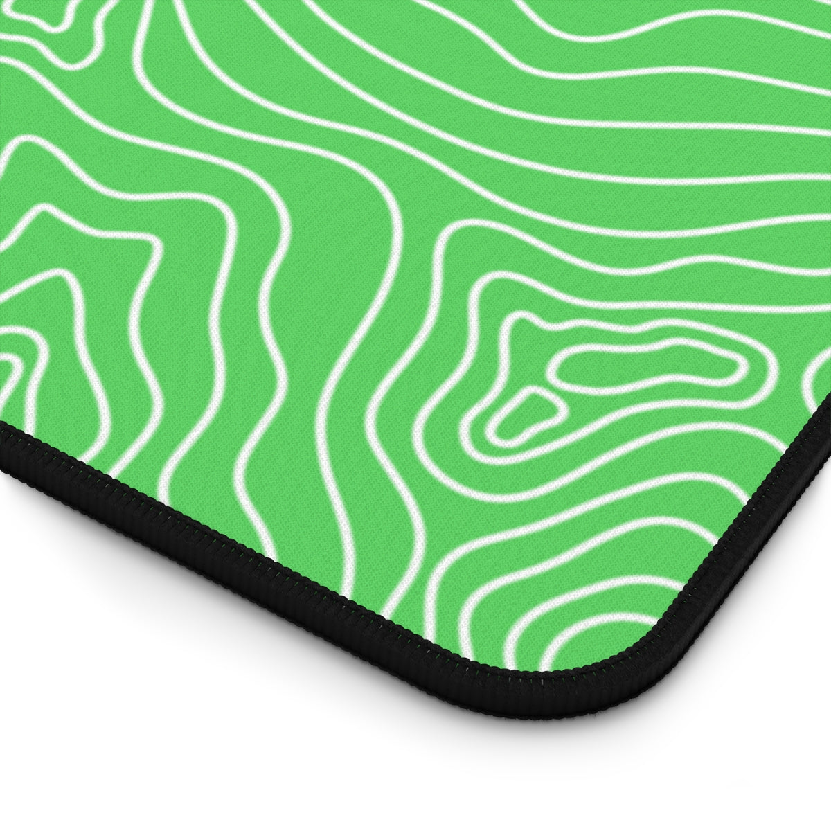 Green Topographic Desk Mat - Desk Cookies