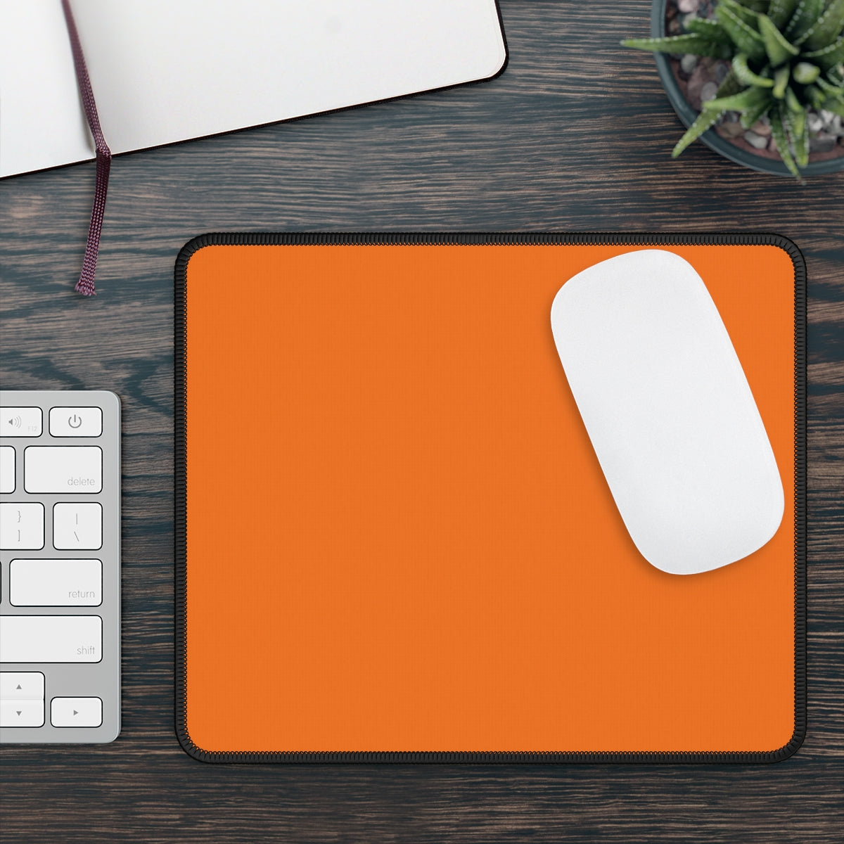 Orange Gaming Mouse Pad - Desk Cookies