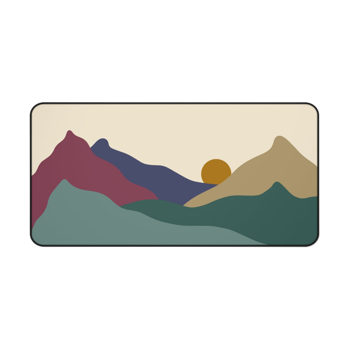 Boho Mountains Desk Mat - Desk Cookies