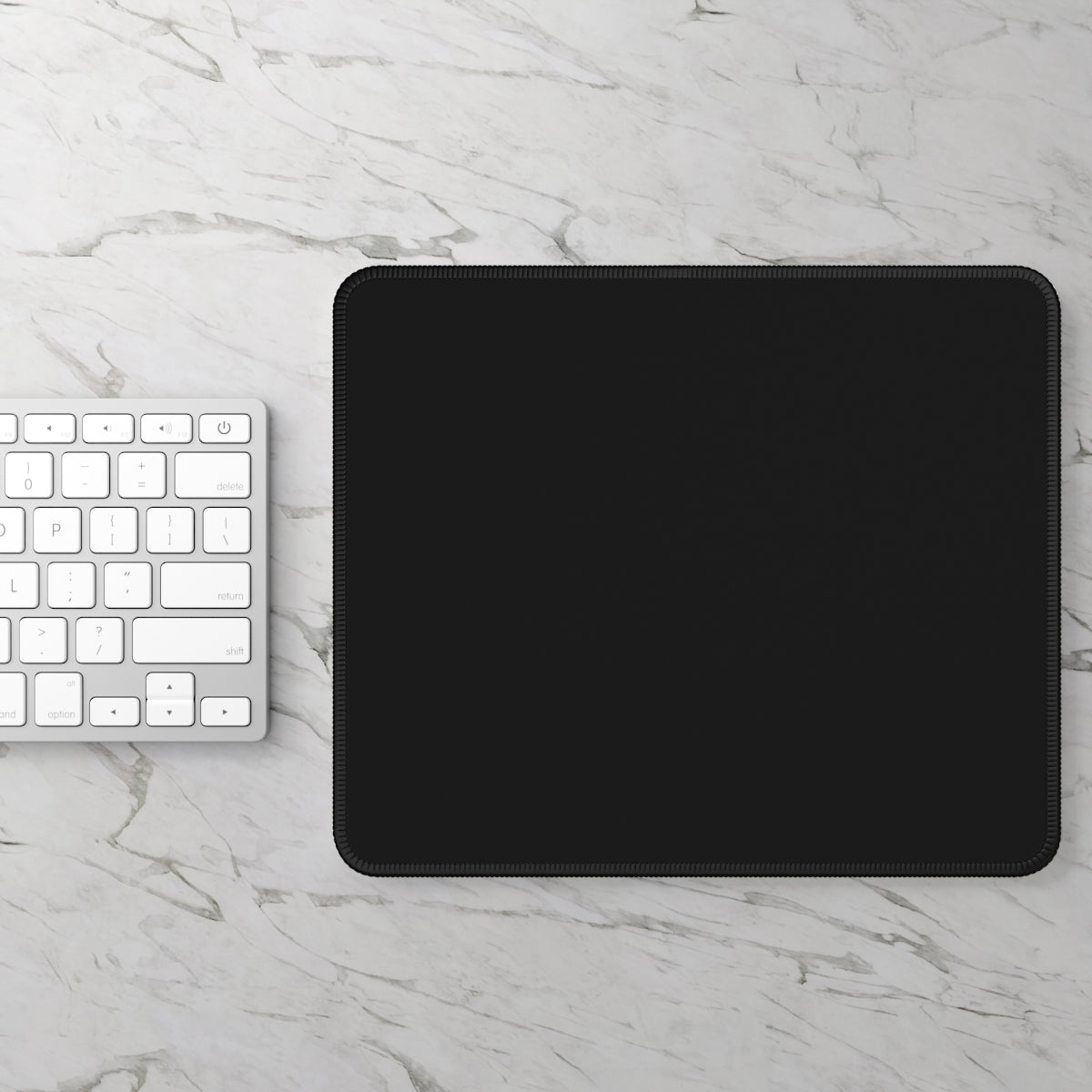 Black Gaming Mouse Pad - Desk Cookies
