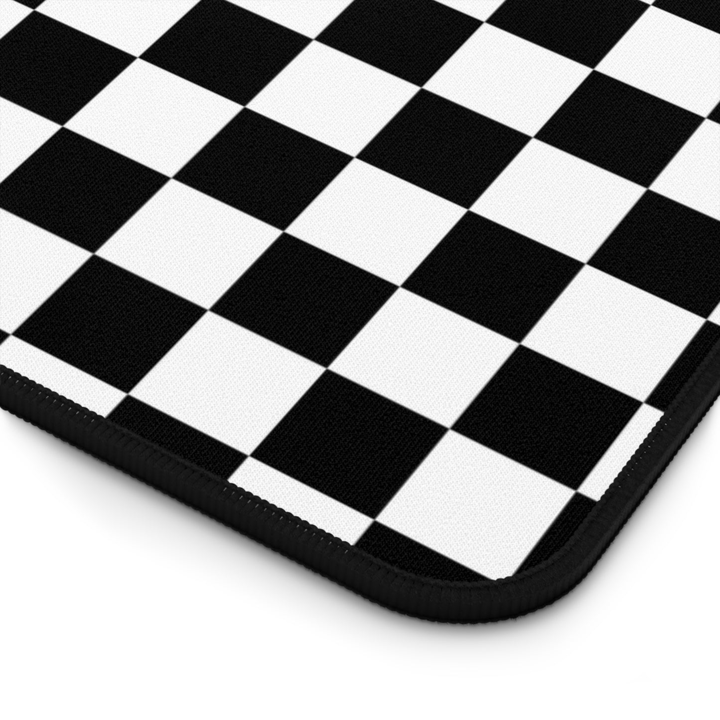 Black & White Checkered Desk Mat - Desk Cookies
