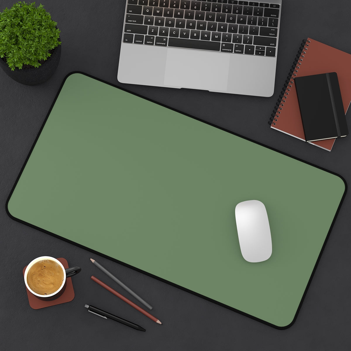 Sage Green Desk Mat - Desk Cookies