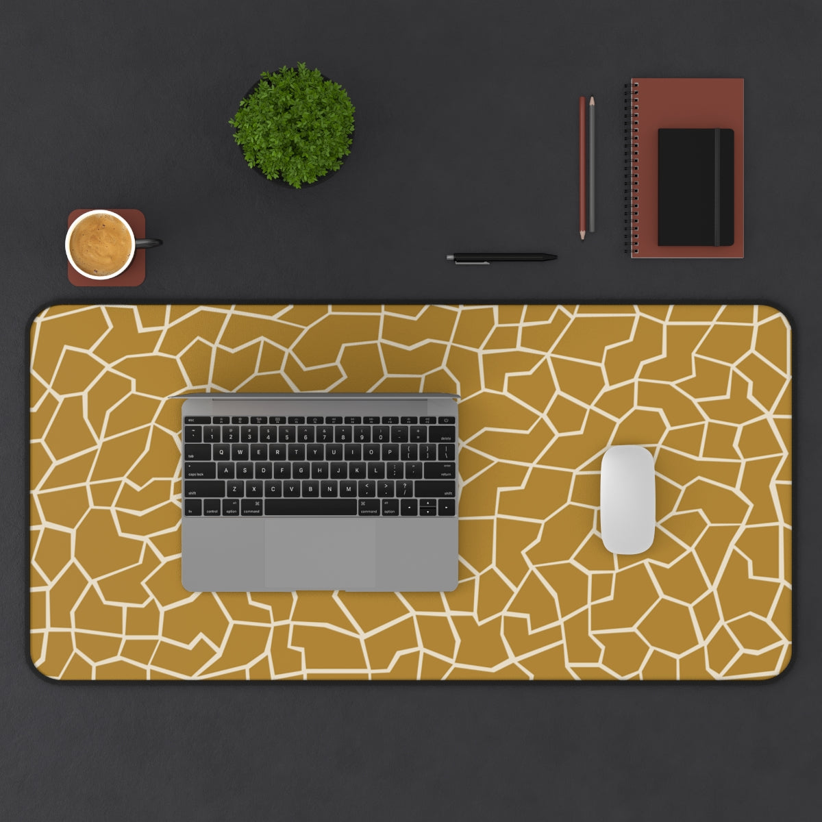 Giraffe Pattern Desk Mat - Desk Cookies