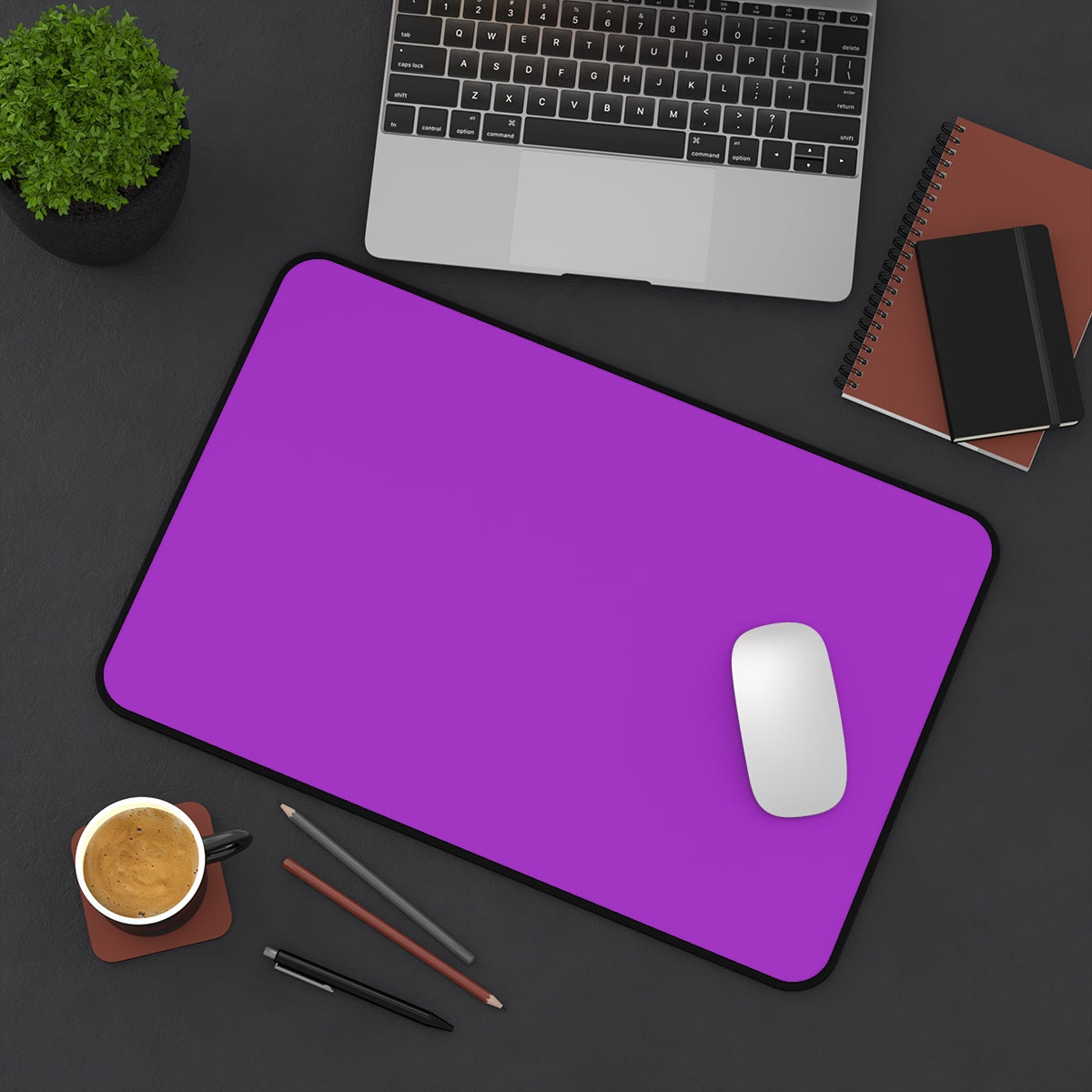 Purple Desk Mat - Desk Cookies