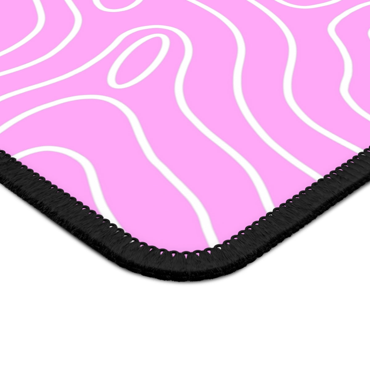 Pink Topographic Gaming Mouse Pad - Desk Cookies