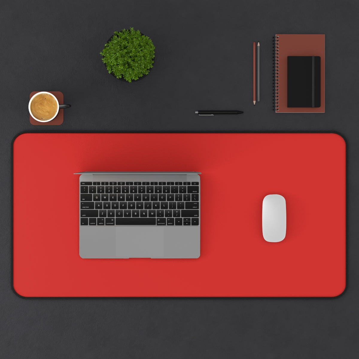 Red Desk Mat - Desk Cookies