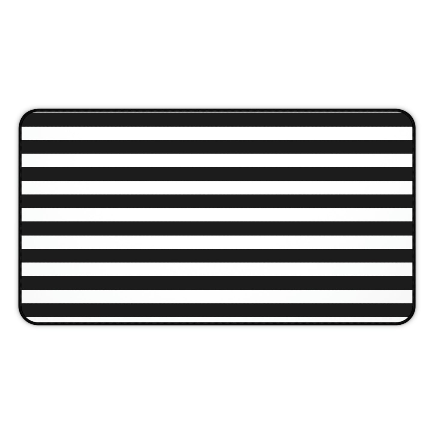 Black & White Striped Desk Mat - Desk Cookies