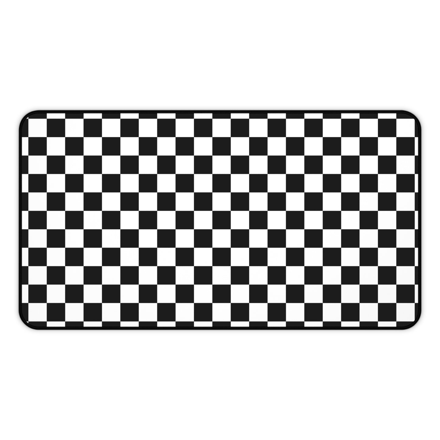 Black & White Checkered Desk Mat - Desk Cookies