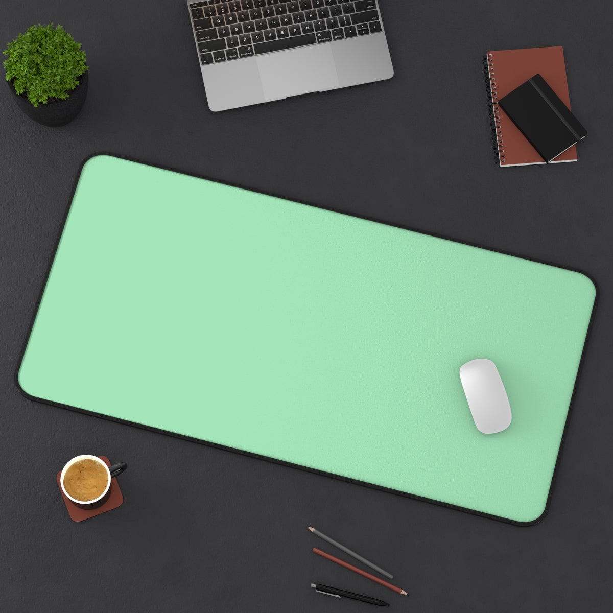 Mint Green Desk Mat - Desk Cookies