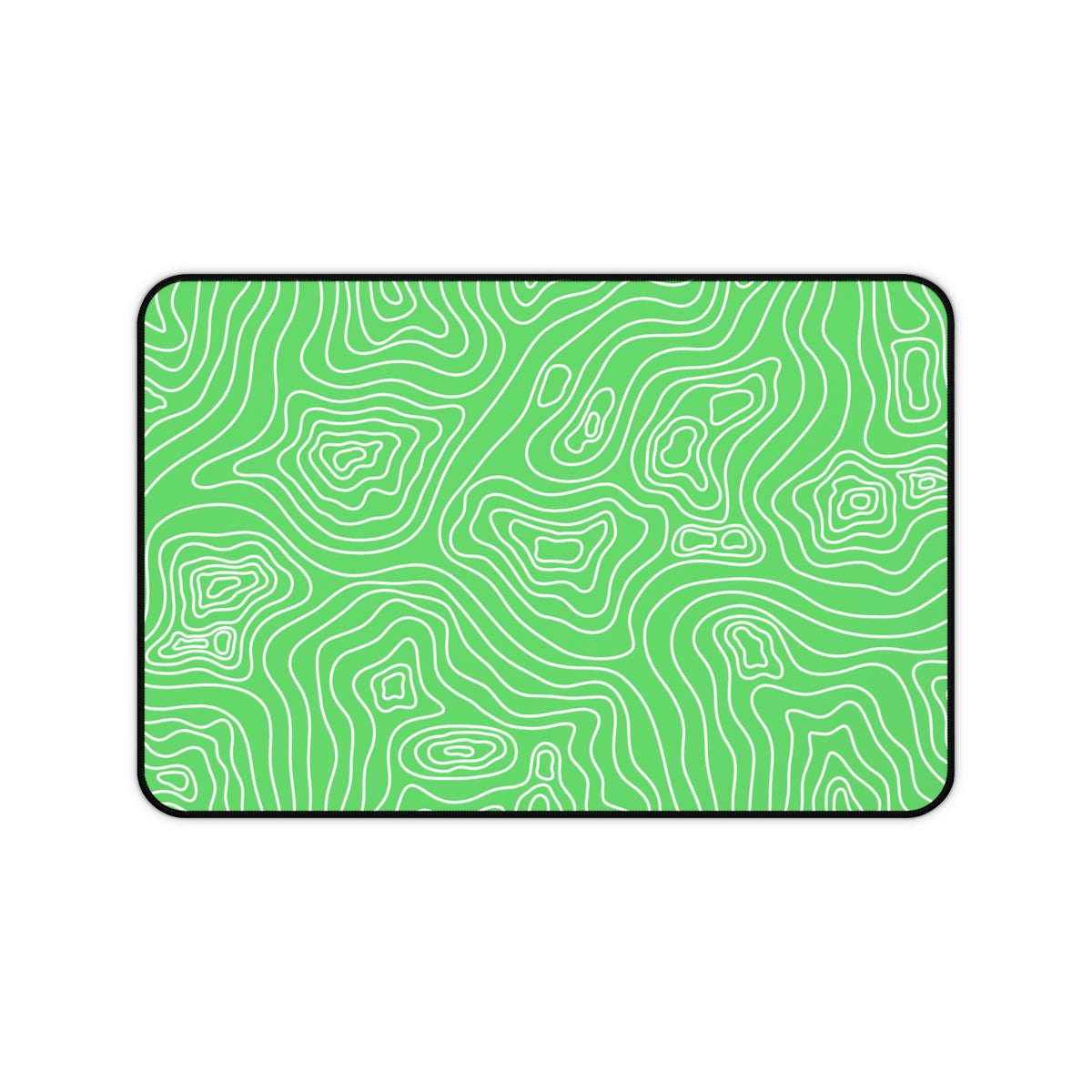 Green Topographic Desk Mat - Desk Cookies