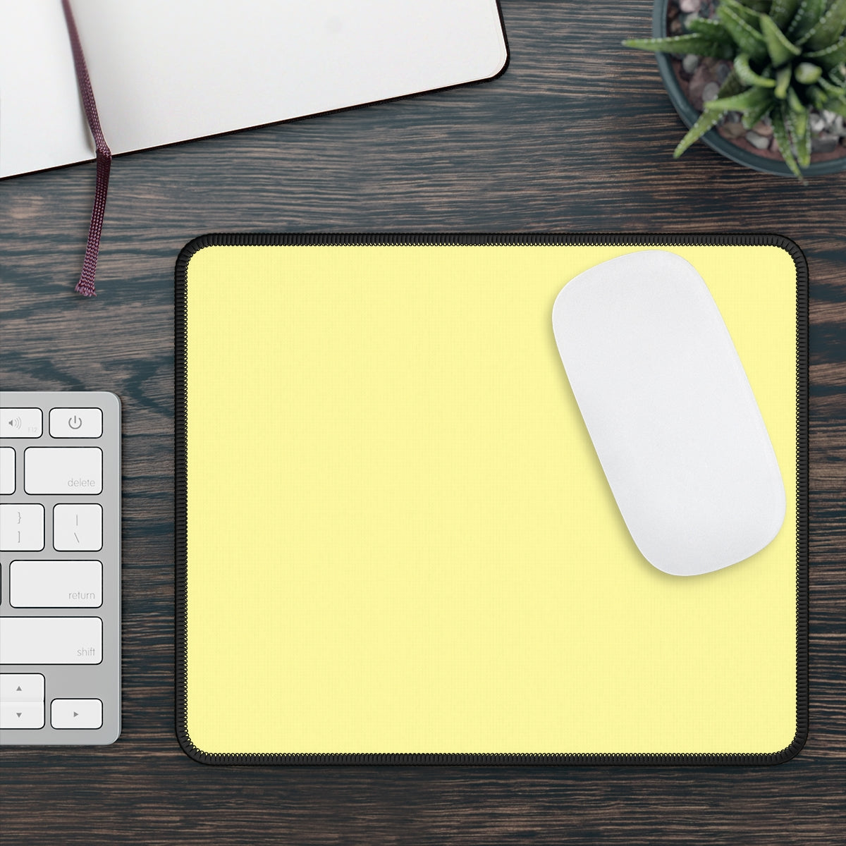 Pastel Yellow Gaming Mouse Pad - Desk Cookies