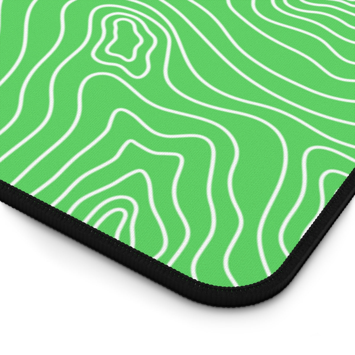 Green Topographic Desk Mat - Desk Cookies