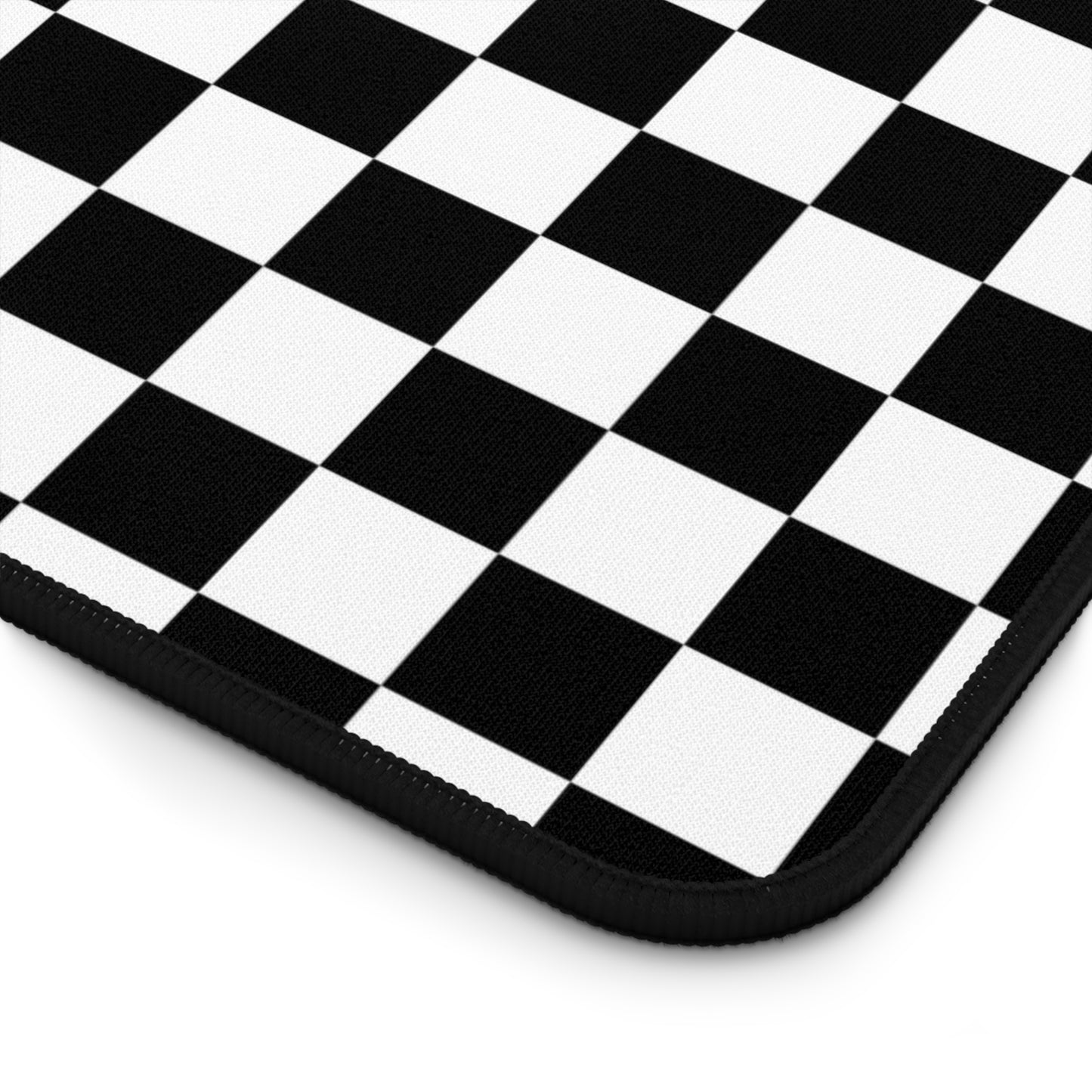 Black & White Checkered Desk Mat - Desk Cookies