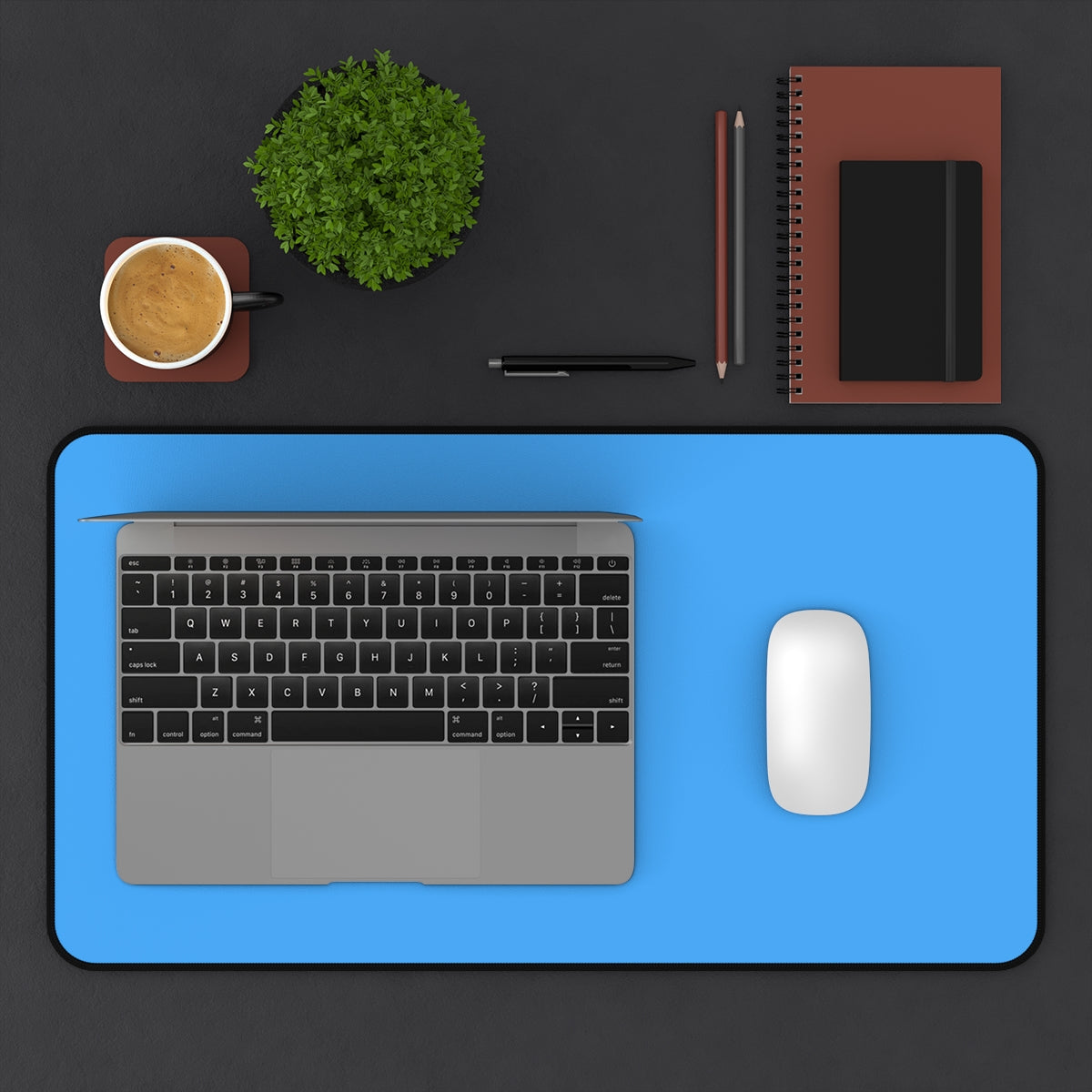 Blue Desk Mat - Desk Cookies