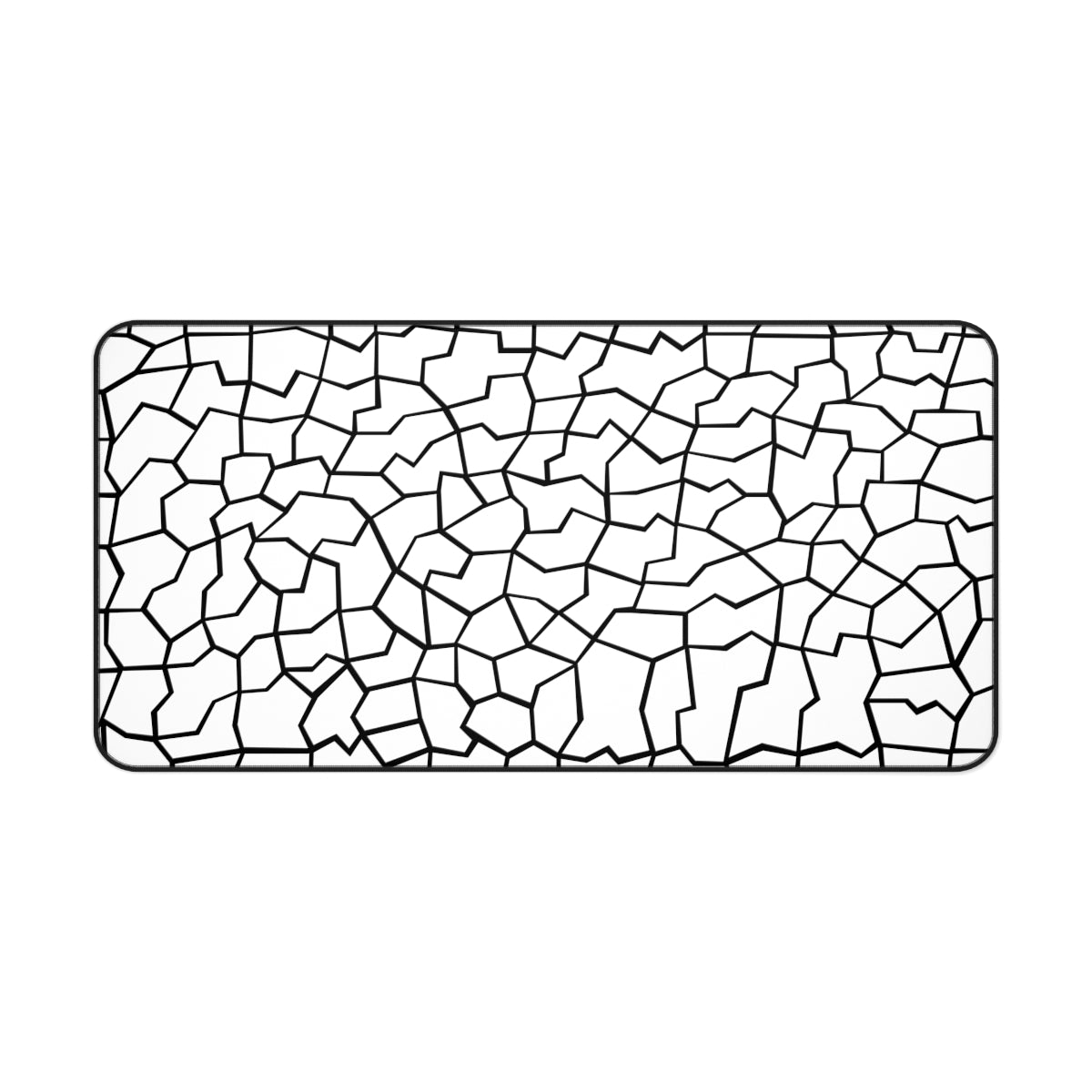 White & Black Giraffe Pattern Desk Mat - Desk Cookies