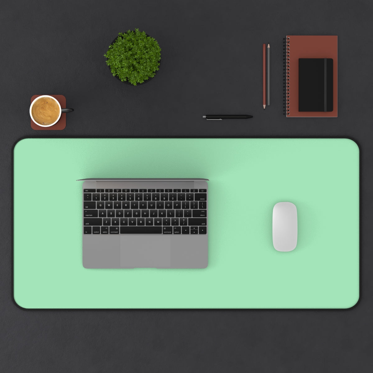 Mint Green Desk Mat - Desk Cookies