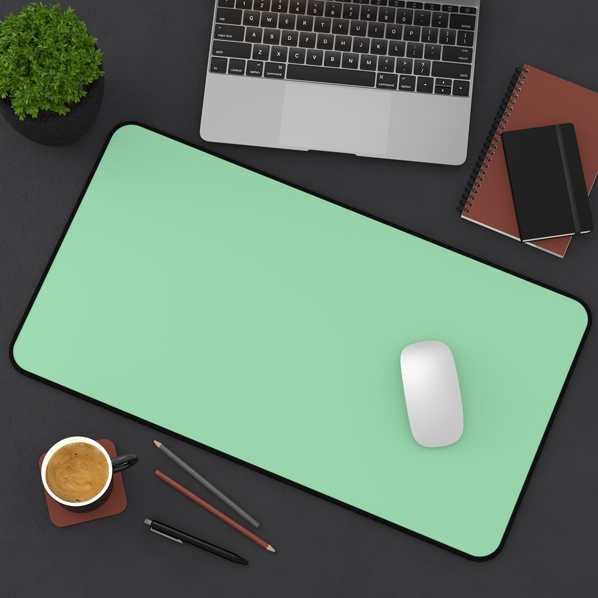 Mint Green Desk Mat - Desk Cookies