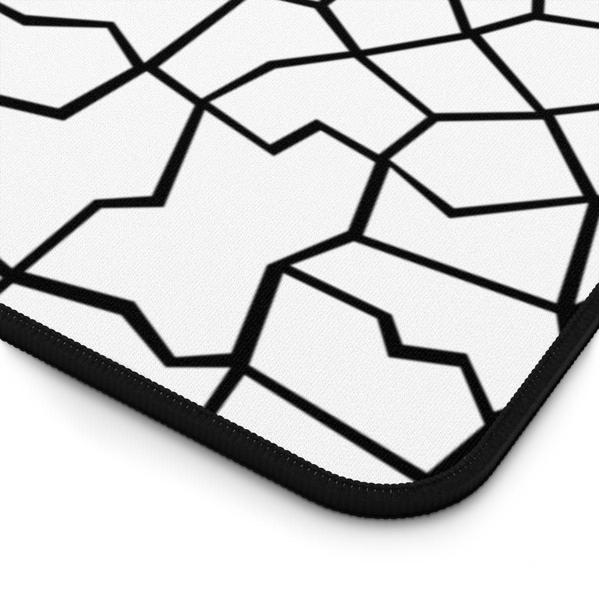 White & Black Giraffe Pattern Desk Mat - Desk Cookies