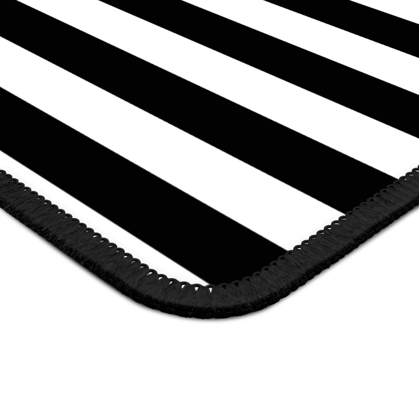 Black & White Striped Gaming Mouse Pad - Desk Cookies