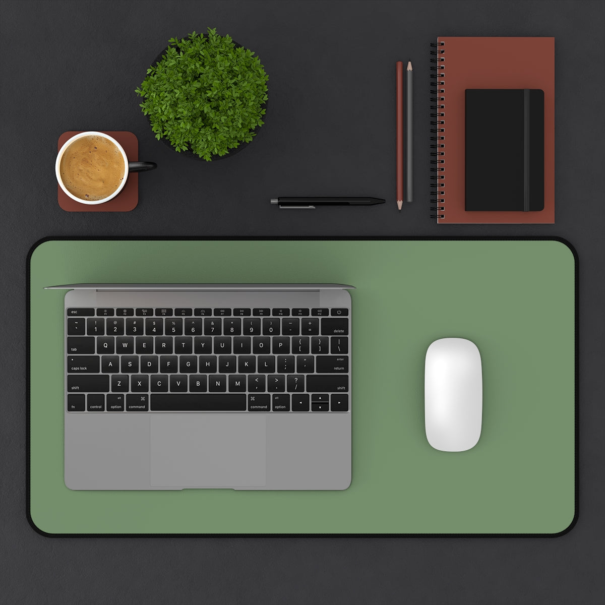 Sage Green Desk Mat - Desk Cookies