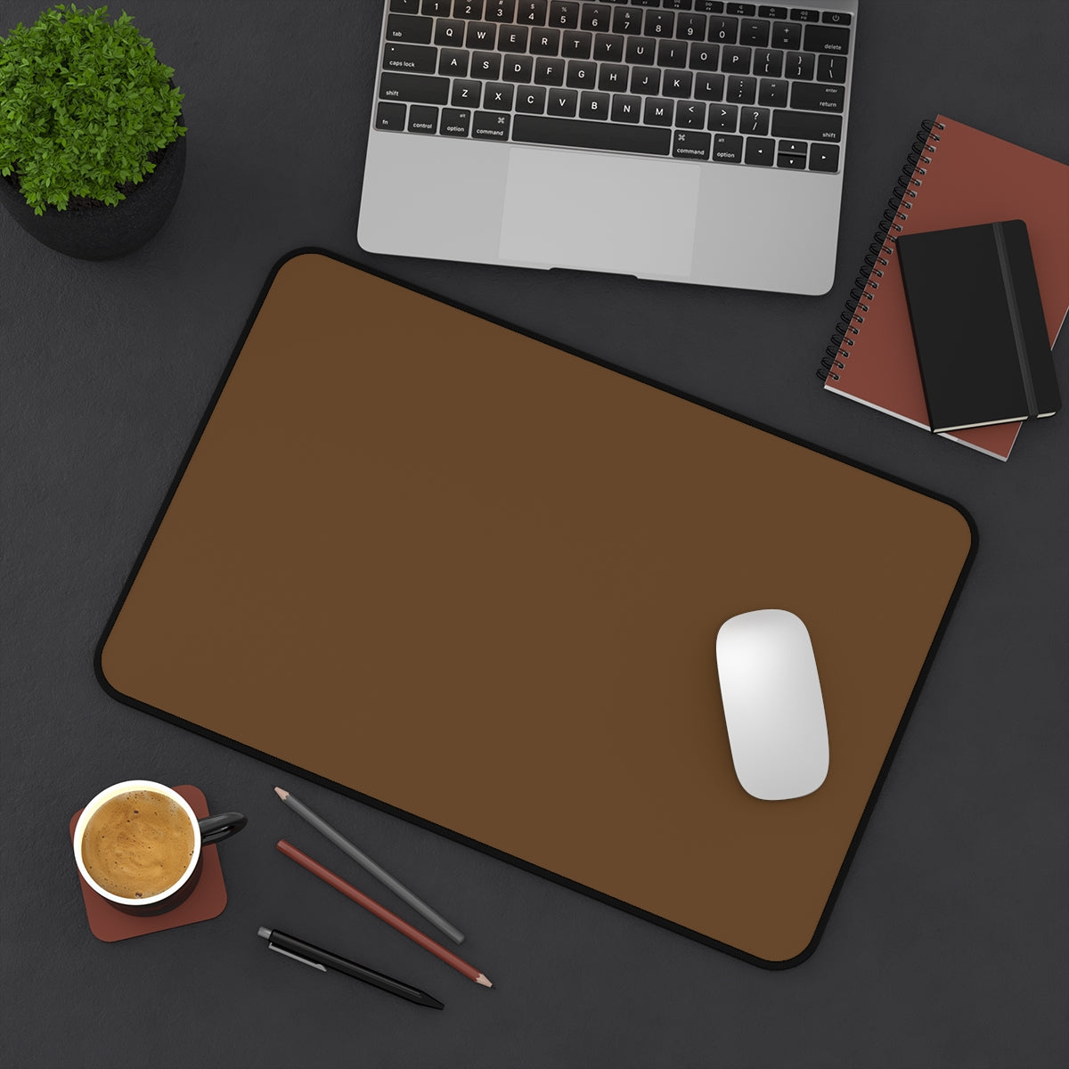 Brown Desk Mat - Desk Cookies