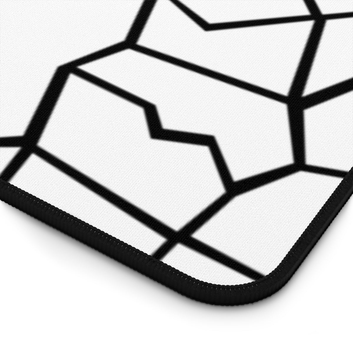 White & Black Giraffe Pattern Desk Mat - Desk Cookies
