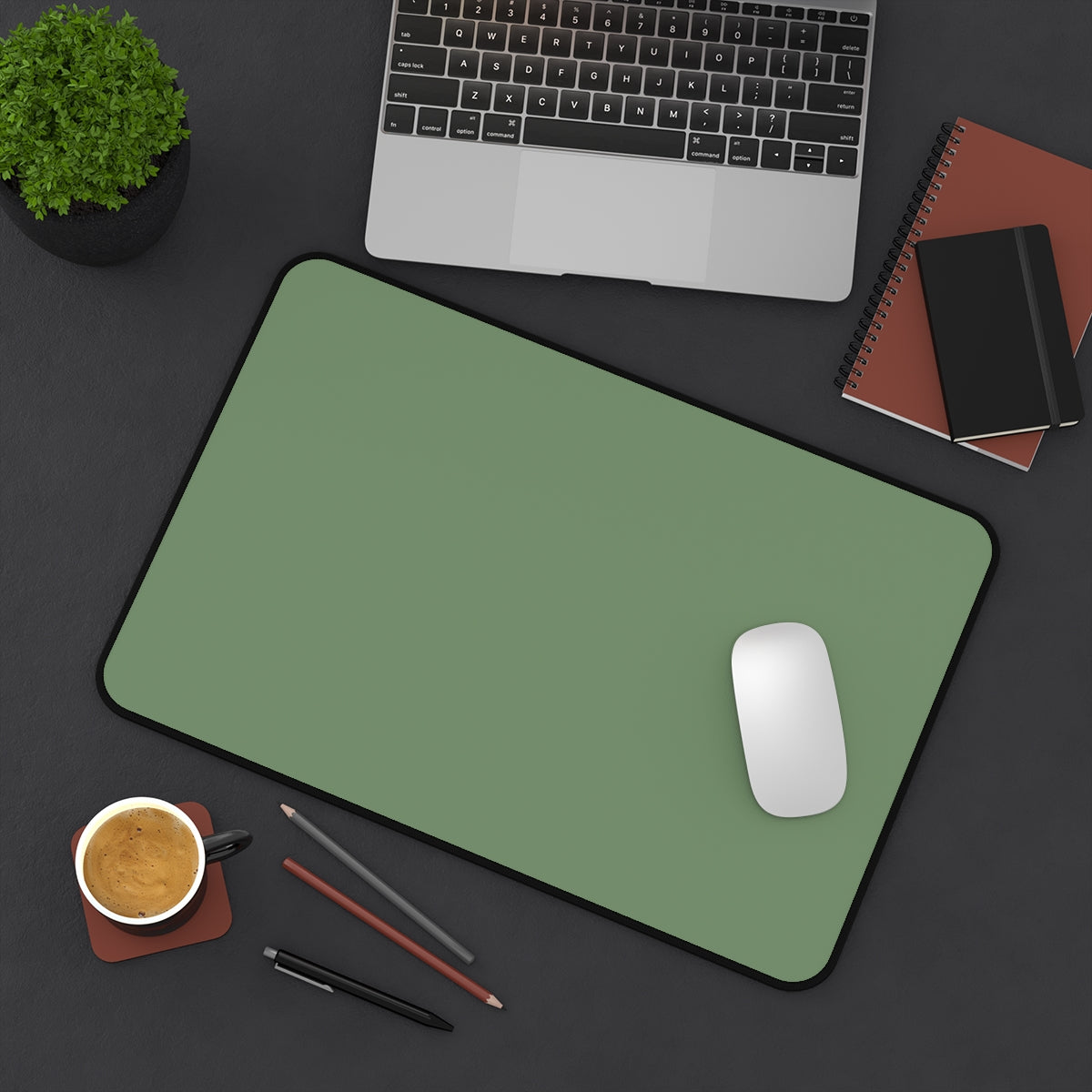Sage Green Desk Mat - Desk Cookies