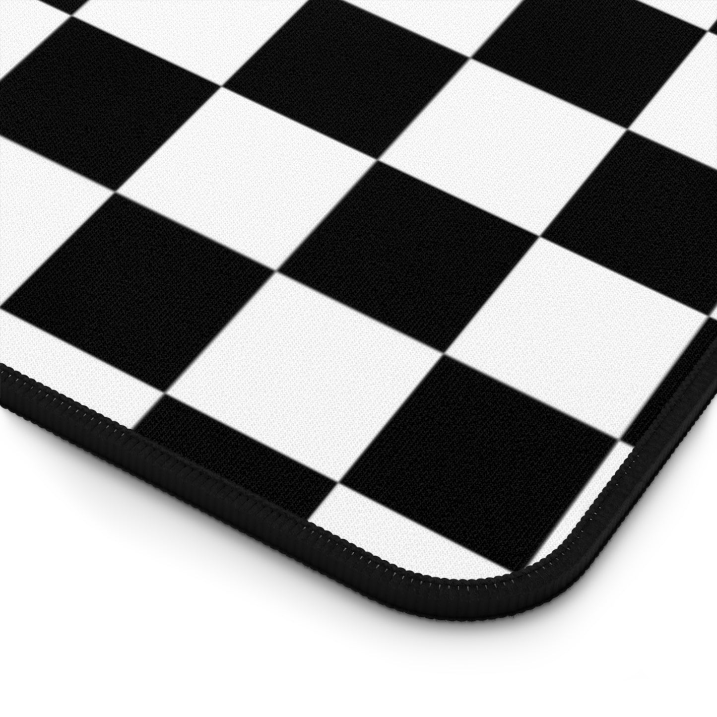 Black & White Checkered Desk Mat - Desk Cookies
