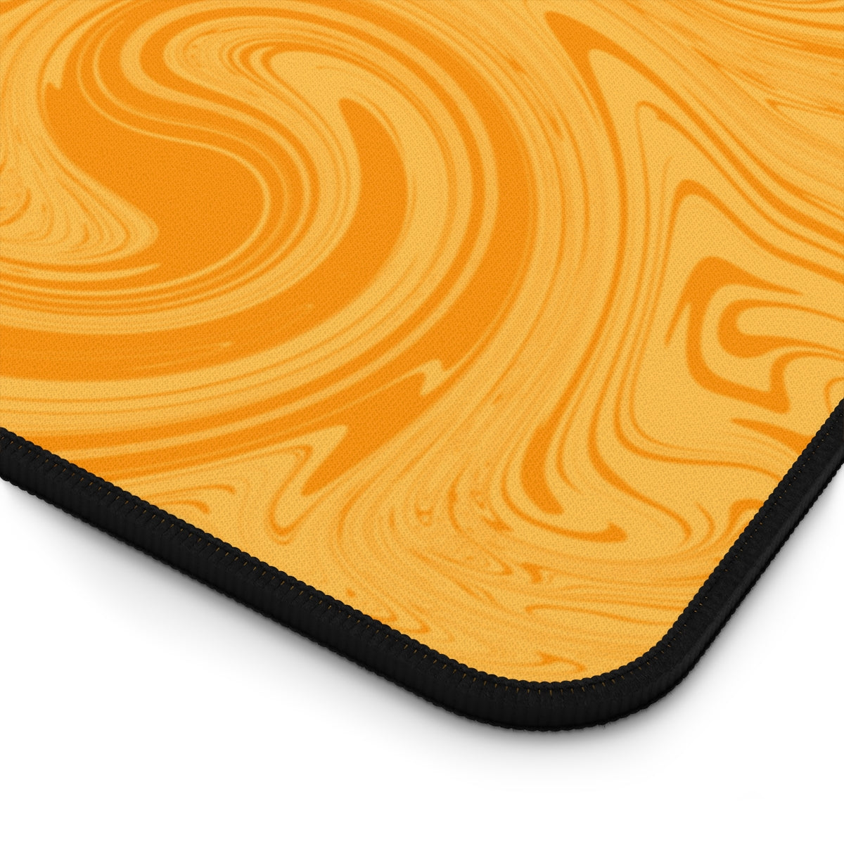 Orange Swirl Desk Mat - Desk Cookies