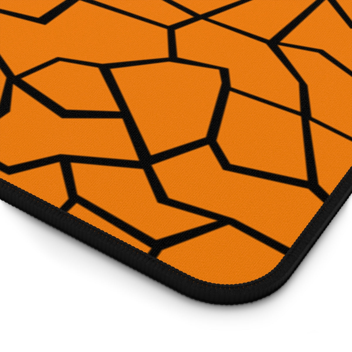 Orange & Black Giraffe Pattern Desk Mat - Desk Cookies
