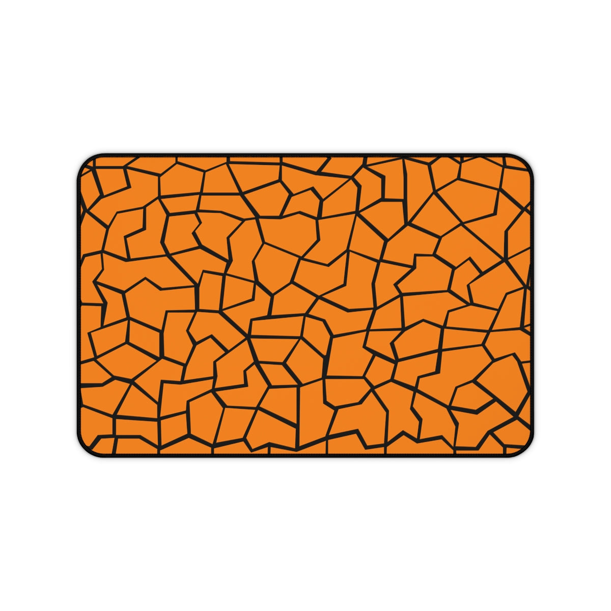 Orange & Black Giraffe Pattern Desk Mat - Desk Cookies