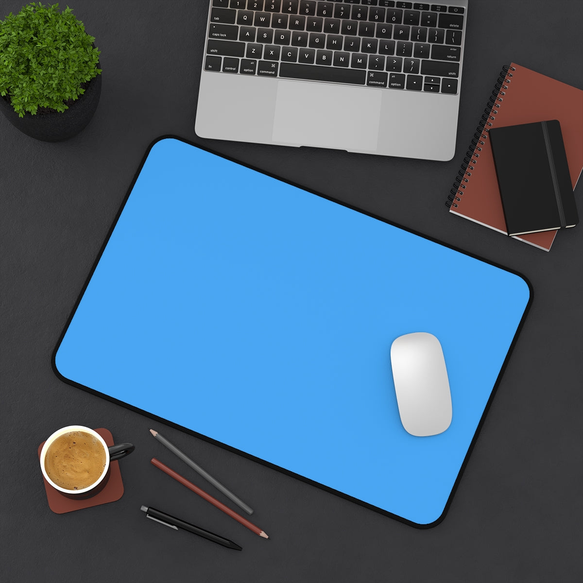 Blue Desk Mat - Desk Cookies