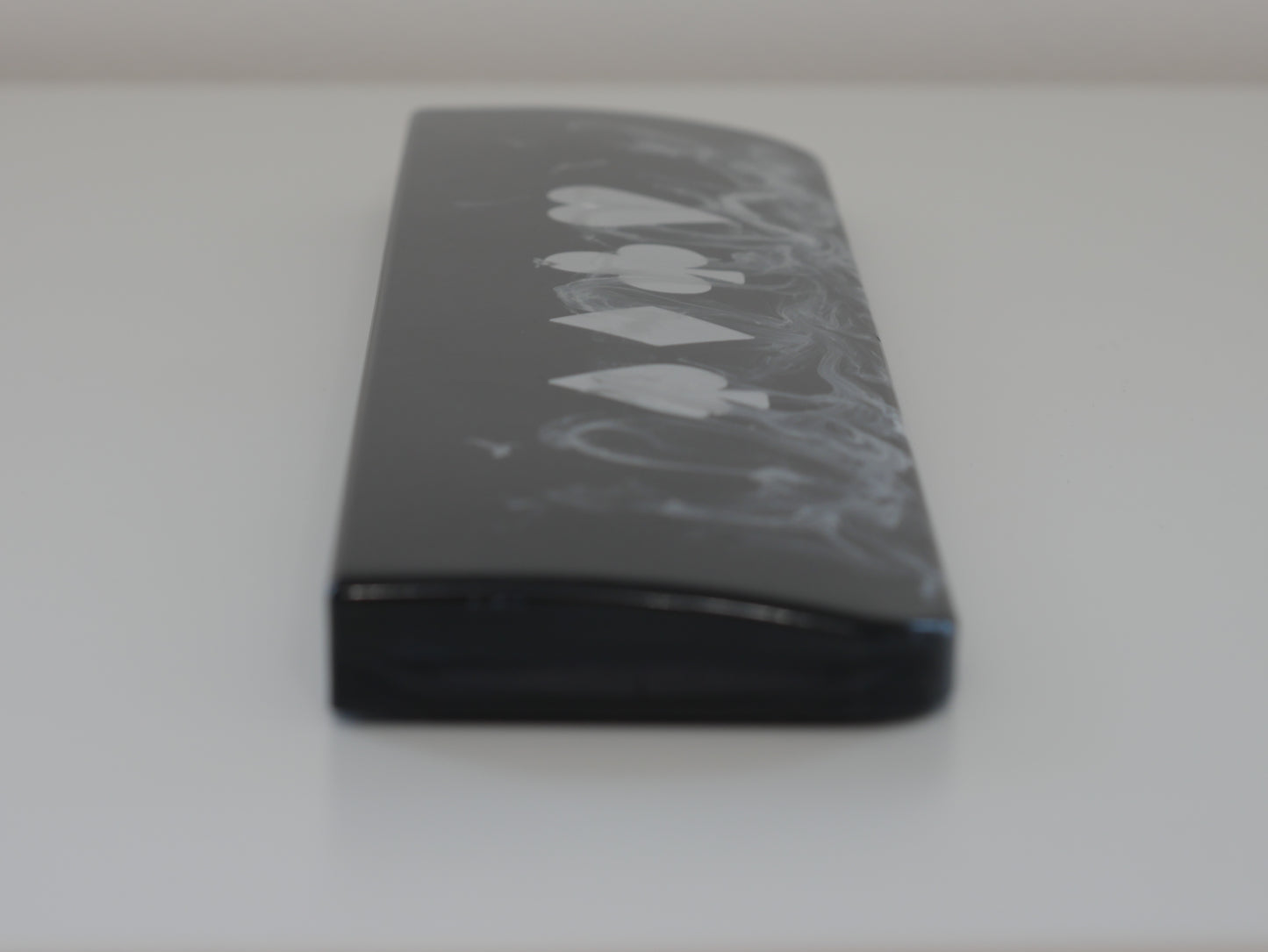 Smokin' Suits Resin Keyboard Wrist Rest - Black/White (11.75" x 3") - Desk Cookies