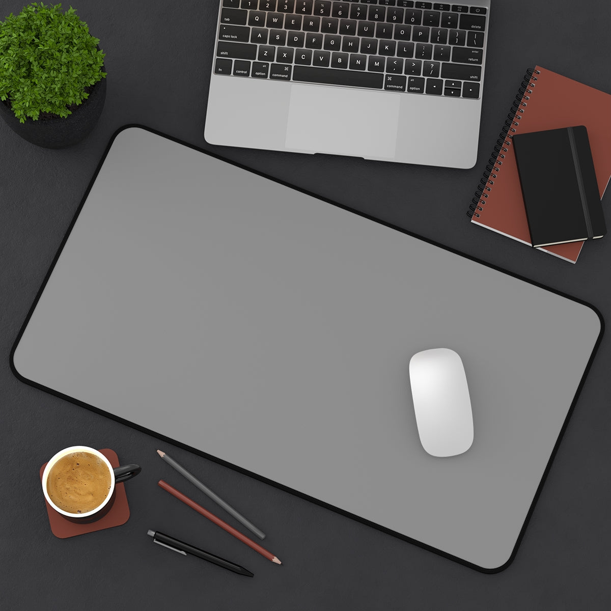 Gray Desk Mat - Desk Cookies