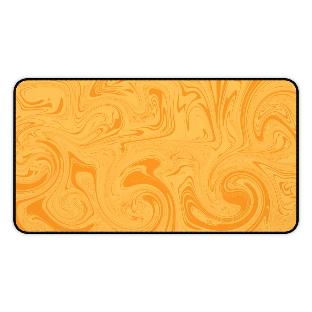Orange Swirl Desk Mat - Desk Cookies