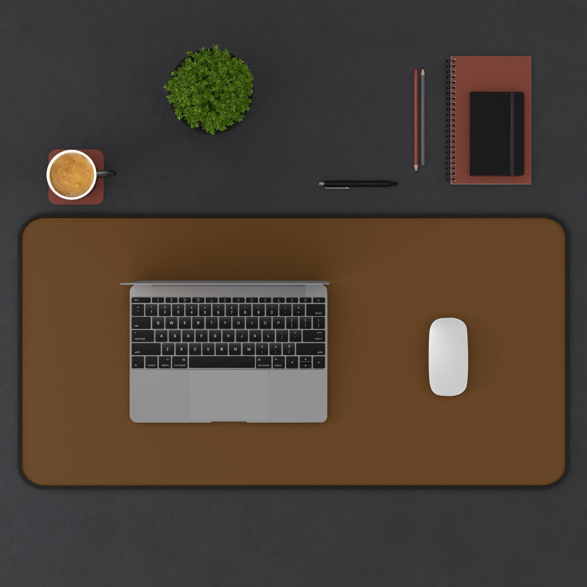 Brown Desk Mat - Desk Cookies