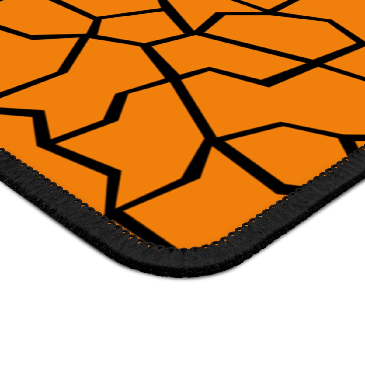 Orange & Black Giraffe Pattern Gaming Mouse Pad - Desk Cookies